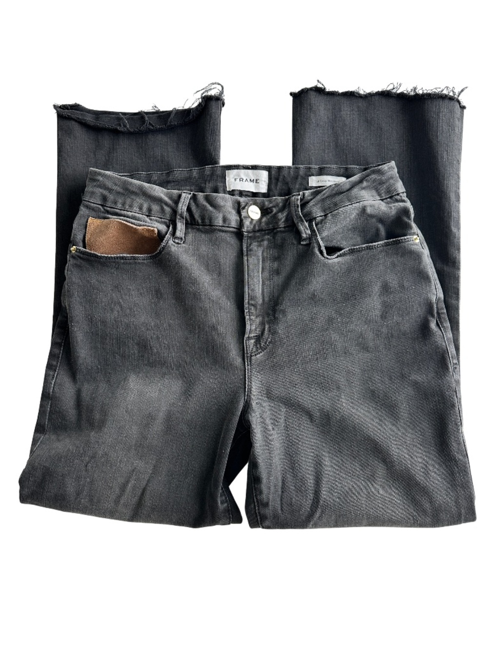 Frame Black Le Crop Mini Boot, size 31